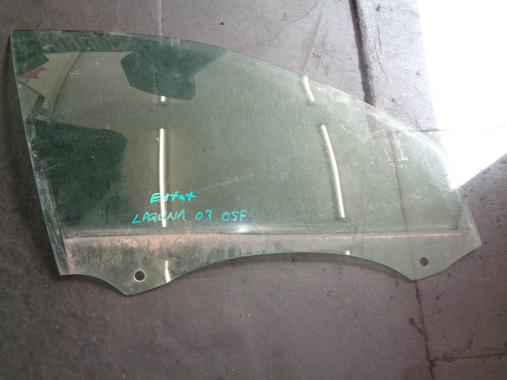 RENAULT LAGUNA MK2 2003 ESTATE  OSF DRIVER SIDE FRONT DOOR WINDOW GLASS