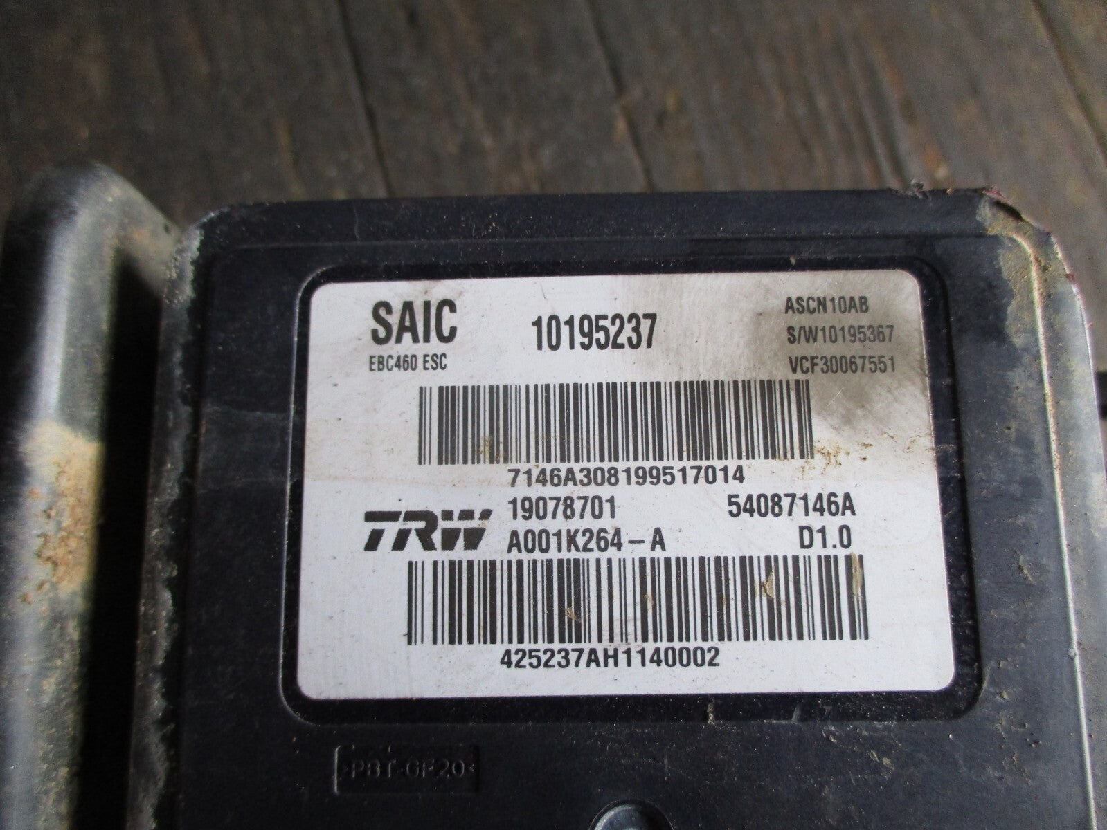 MG 3 2016 ABS PUMP MODULATOR CONTROL UNIT 54087146A