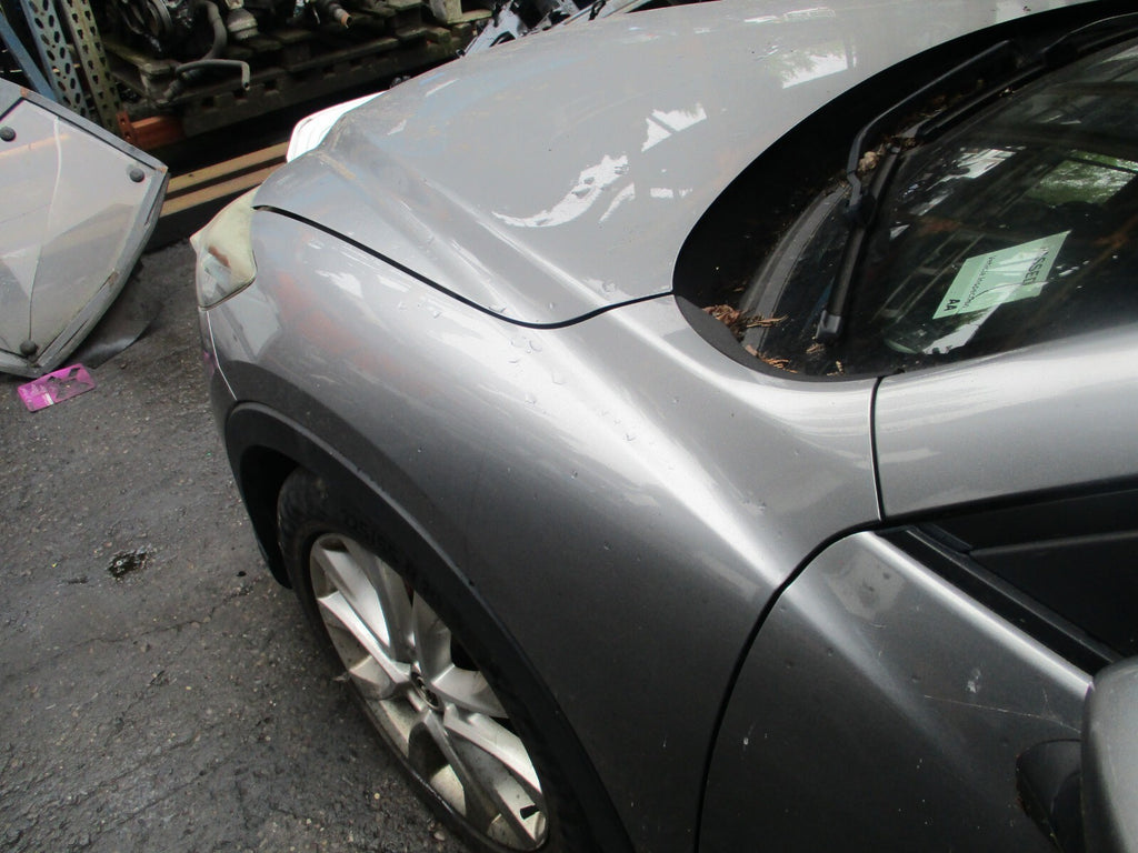 2013 MAZDA CX 5 MK1 NSF PASSENGER SIDE FRONT WING PANEL LIQUID SILVER P38