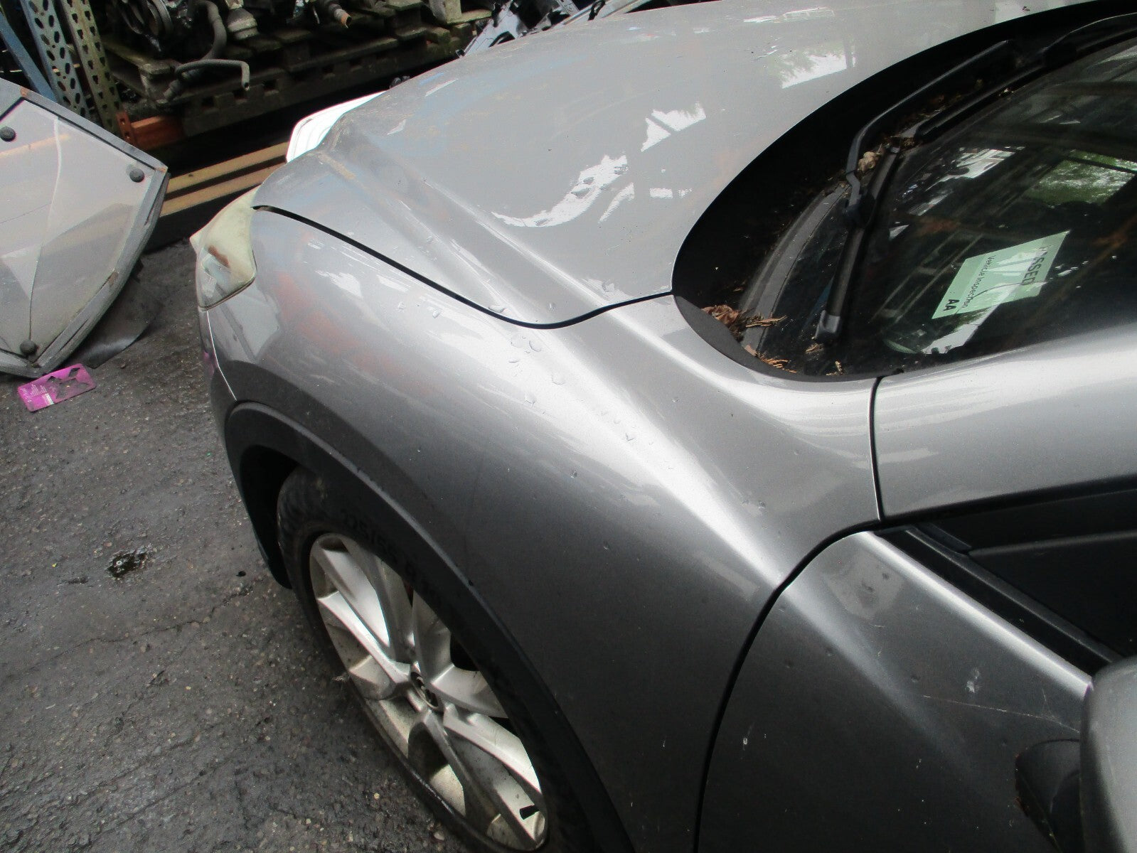 2013 MAZDA CX 5 MK1 NSF PASSENGER SIDE FRONT WING PANEL LIQUID SILVER P38