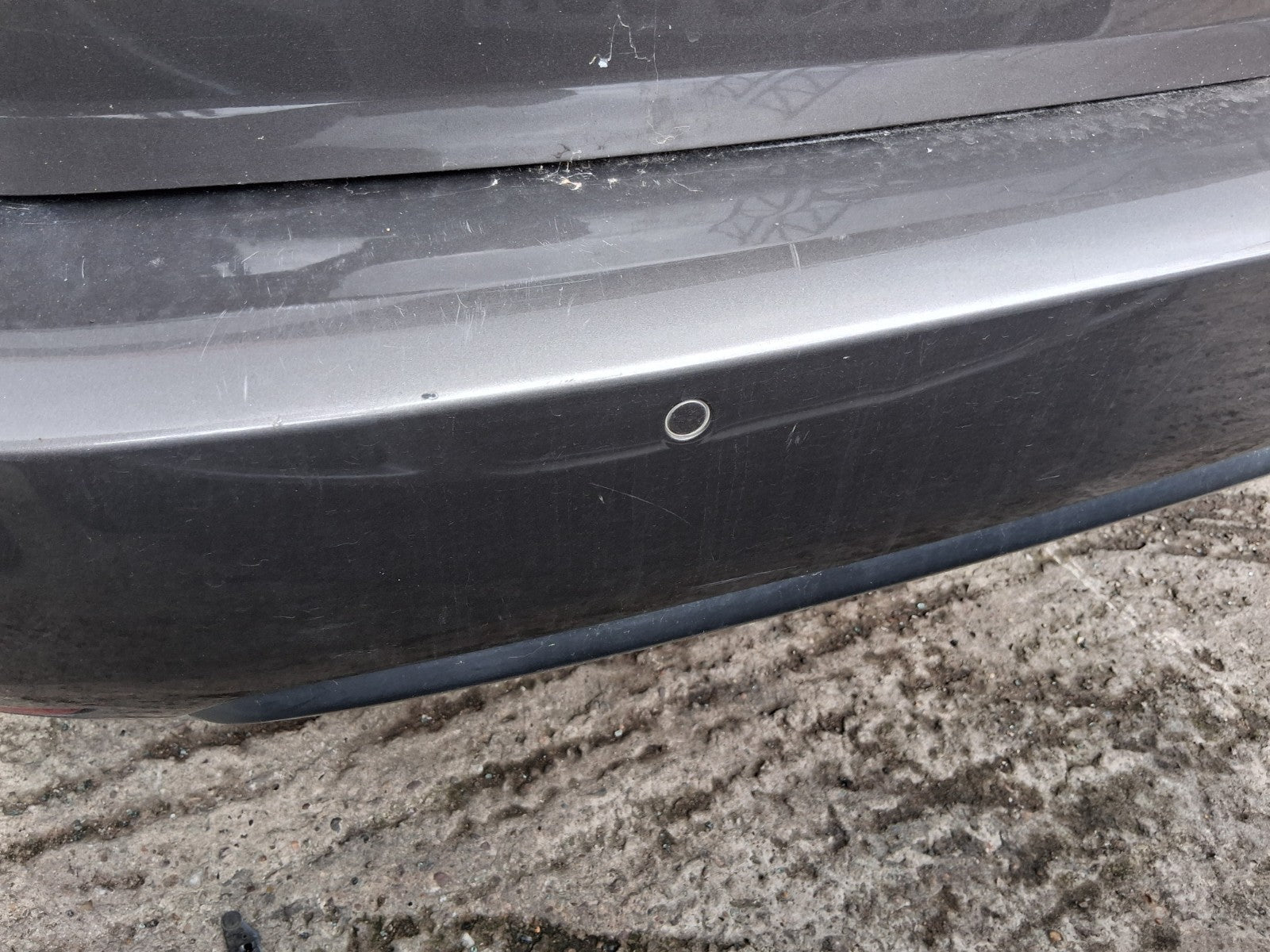 2015 PEUGEOT 308 MK2 ESTATE COMPLETE REAR BUMPER WITH PDC SENSORS GREY MOKA KKS