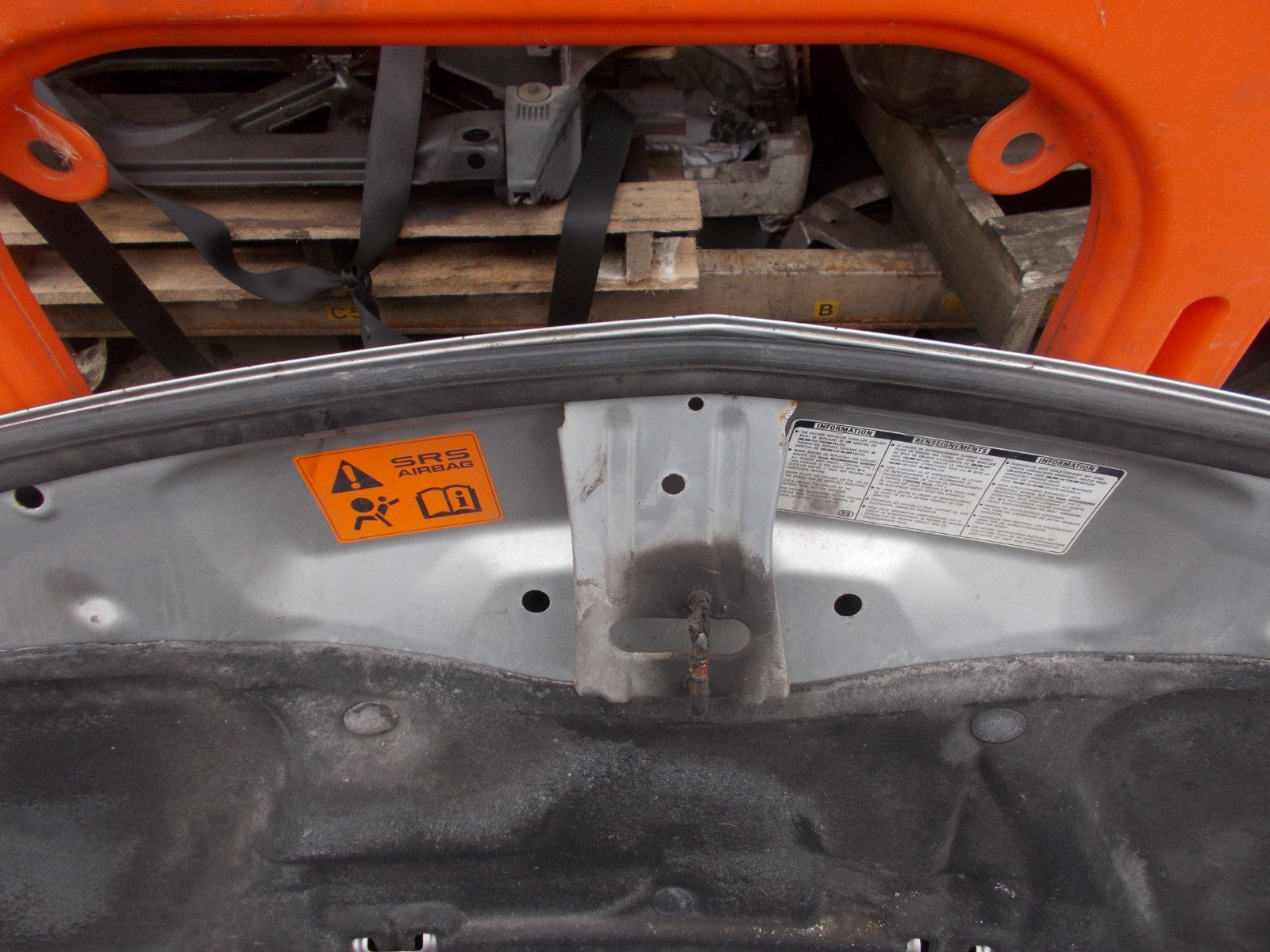 HONDA JAZZ 2004 BONNET SILVER