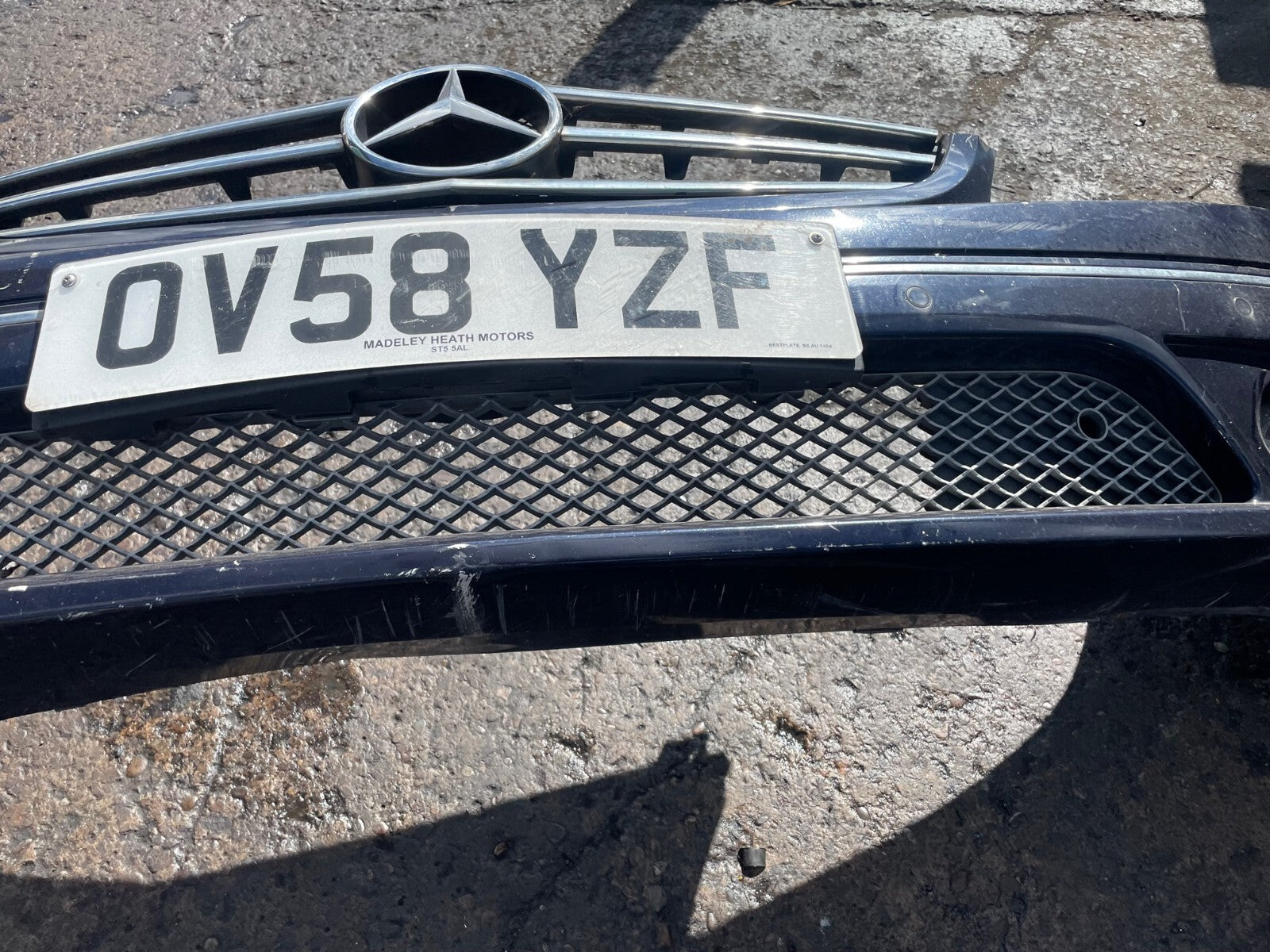 2008 MERCEDES BENZ CLC C203 FRONT BUMPER COMPLETE BLUE C359