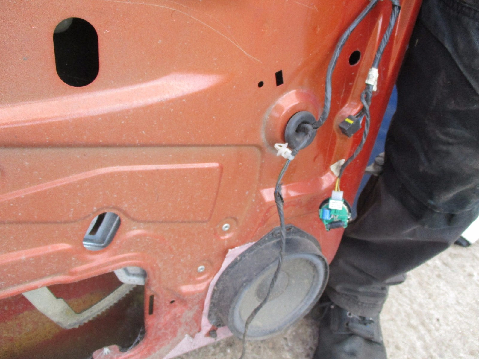 VAUXHALL ASTRA G MK4 2002 NS PASSENGER SIDE DOOR ORANGE 11276Z