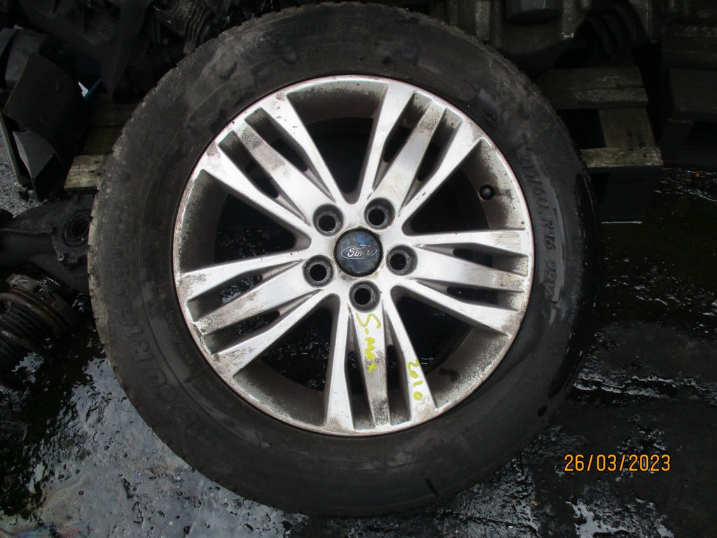 FORD S MAX 2010 16 INCH SINGLE ALLOY WHEEL WITH TYRE 215/60R16