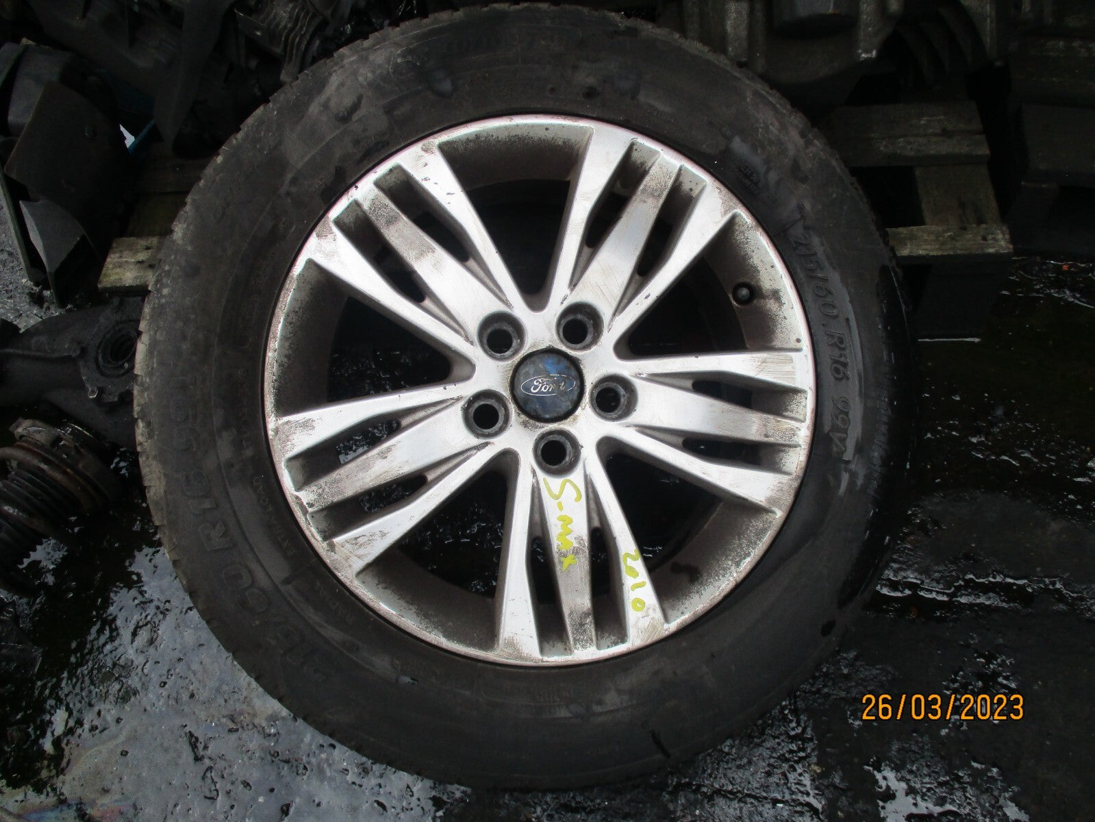 FORD S MAX 2010 16 INCH SINGLE ALLOY WHEEL WITH TYRE 215/60R16