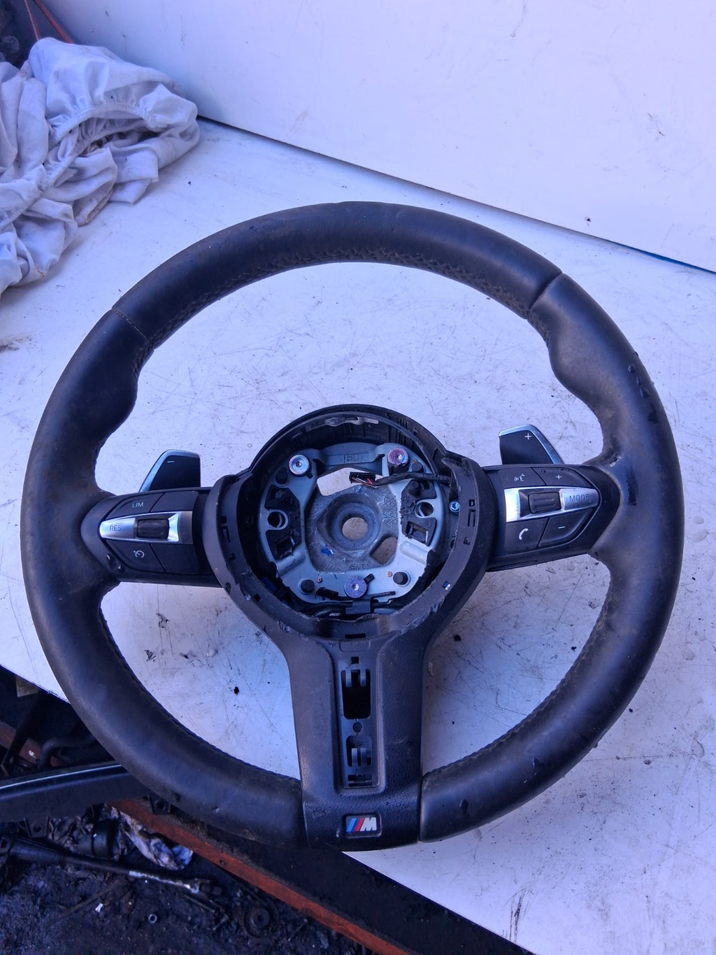 2017 BMW 3 SERIES F30 MULTIFUNCTION STEERING WHEEL PADDLE SHIFTER 308756887N77