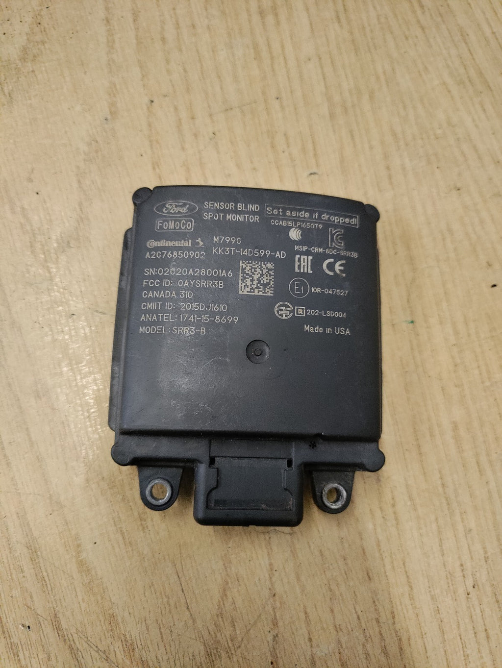 2021 FORD TRANSIT 350 MK8 BLIND SPOT MONITOR SENSOR KK3T14D599AD