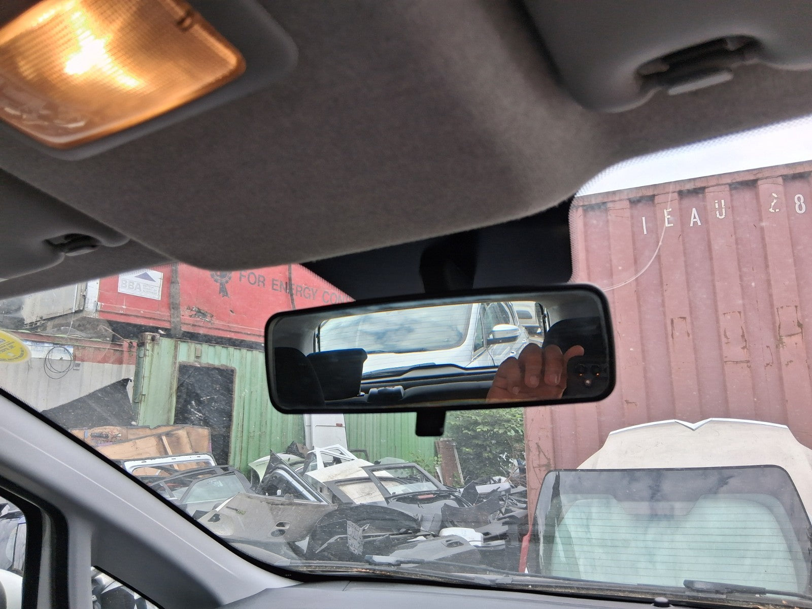 2014 FIAT PUNTO FACELIFT 5 DOOR MK3 INTERIOR REAR VIEW MIRROR