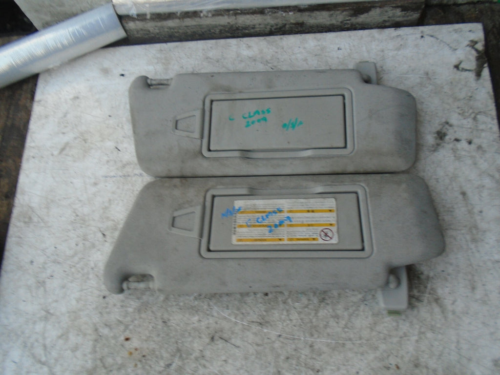 MERCEDES-BENZ C-CLASS 2009 W204 FRONT PAIR SUN VISOR