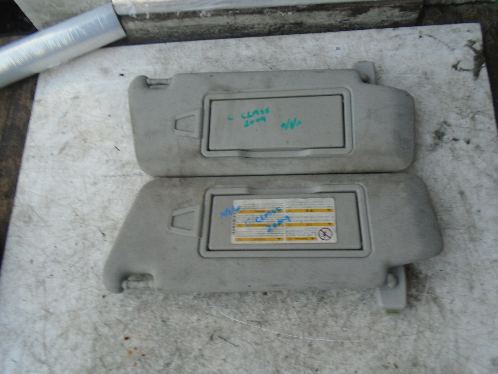 MERCEDES-BENZ C-CLASS 2009 W204 FRONT PAIR SUN VISOR