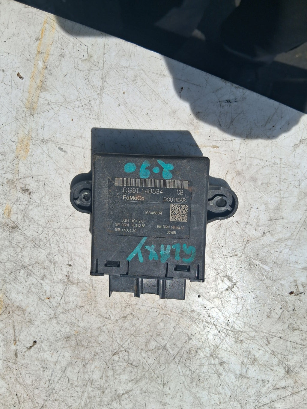 2019 FORD GALAXY MK4 OSR DRIVER SIDE REAR RIGHT DOOR CONTROL MODULE DG9T14B534