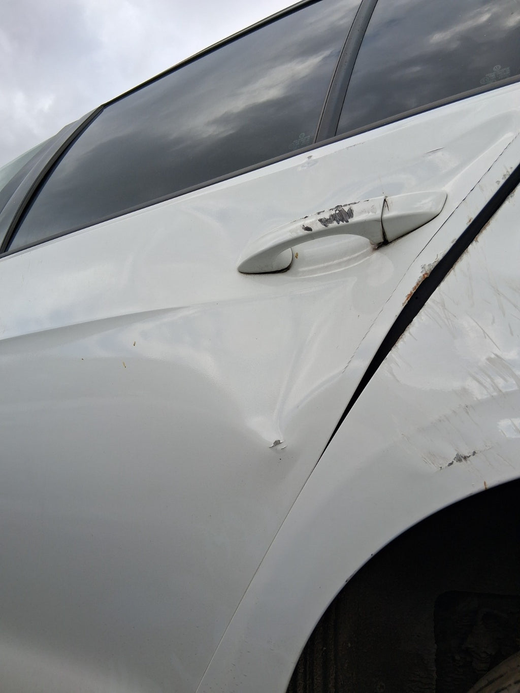 2016 VOLKSWAGEN GOLF MK7 NSR PASSENGER SIDE REAR LEFT BARE DOOR PURE WHITE LC9A
