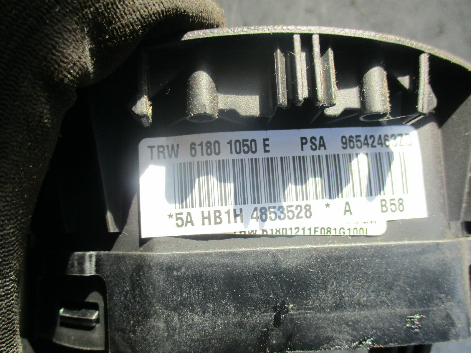 CITROEN C4 GRAND PICASSO STEERING WHEEL AIRBAG 96542463ZD