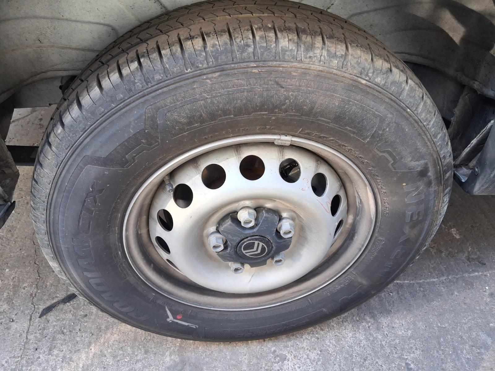 2025 CITROEN RELAY MK3 16 INCH STEEL WHEEL WITH TYRE 215/75R16C REF 3
