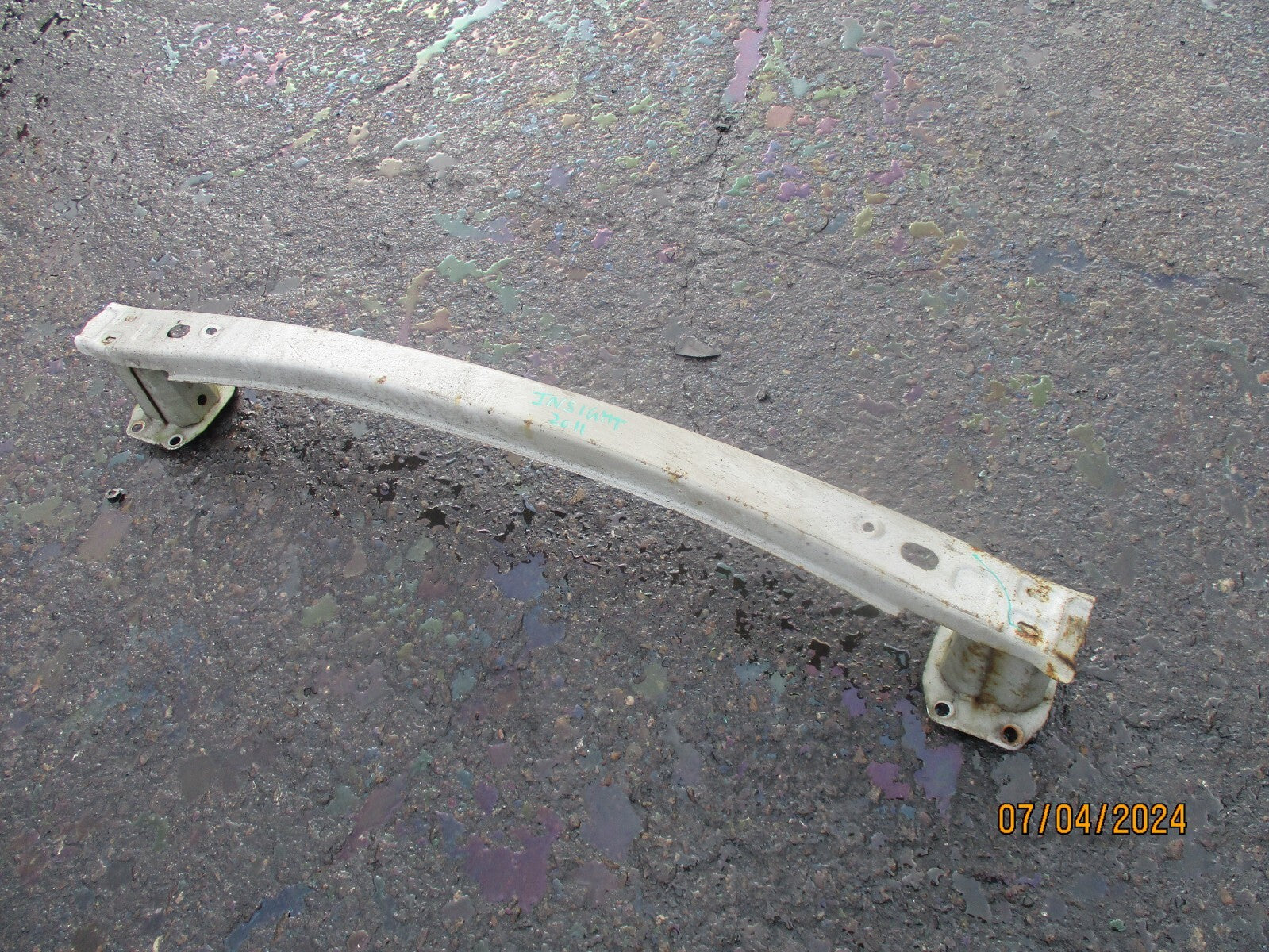 HONDA INSIGHT 2011 REAR BUMPER REINFORCEMENT CRASH BAR