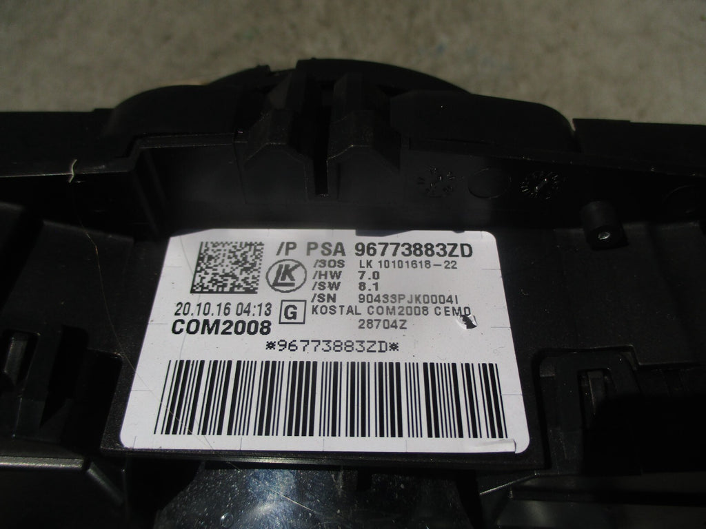2016 CITROEN DS3 INDICATOR WIPER AND CRUISE CONTROL SWITCH STALK RING 96773883ZD
