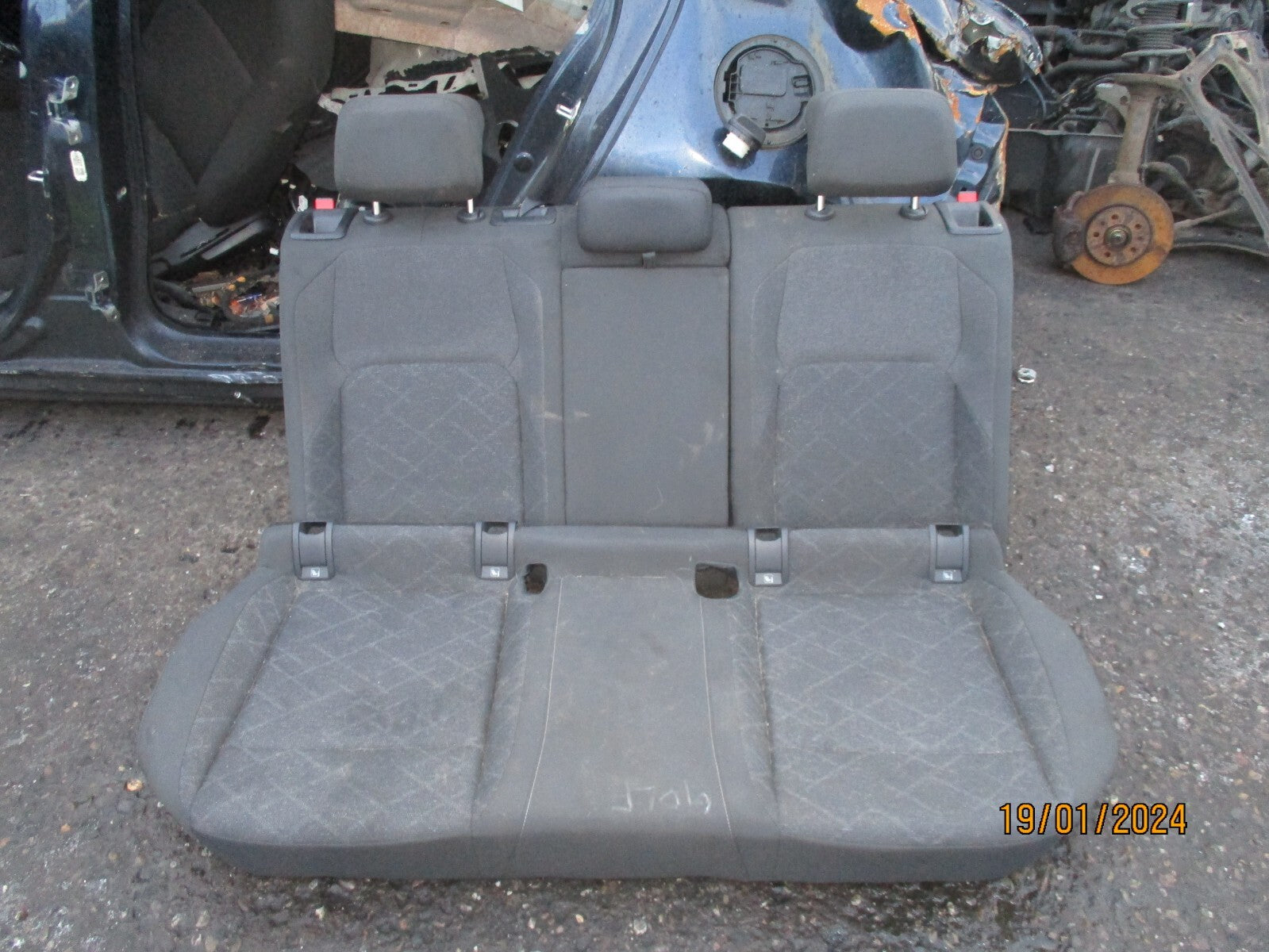 2023 VW VOLKSWAGEN GOLF MK8 ESTATE REAR COMPLETE SEAT BASE & BENCH FABRIC
