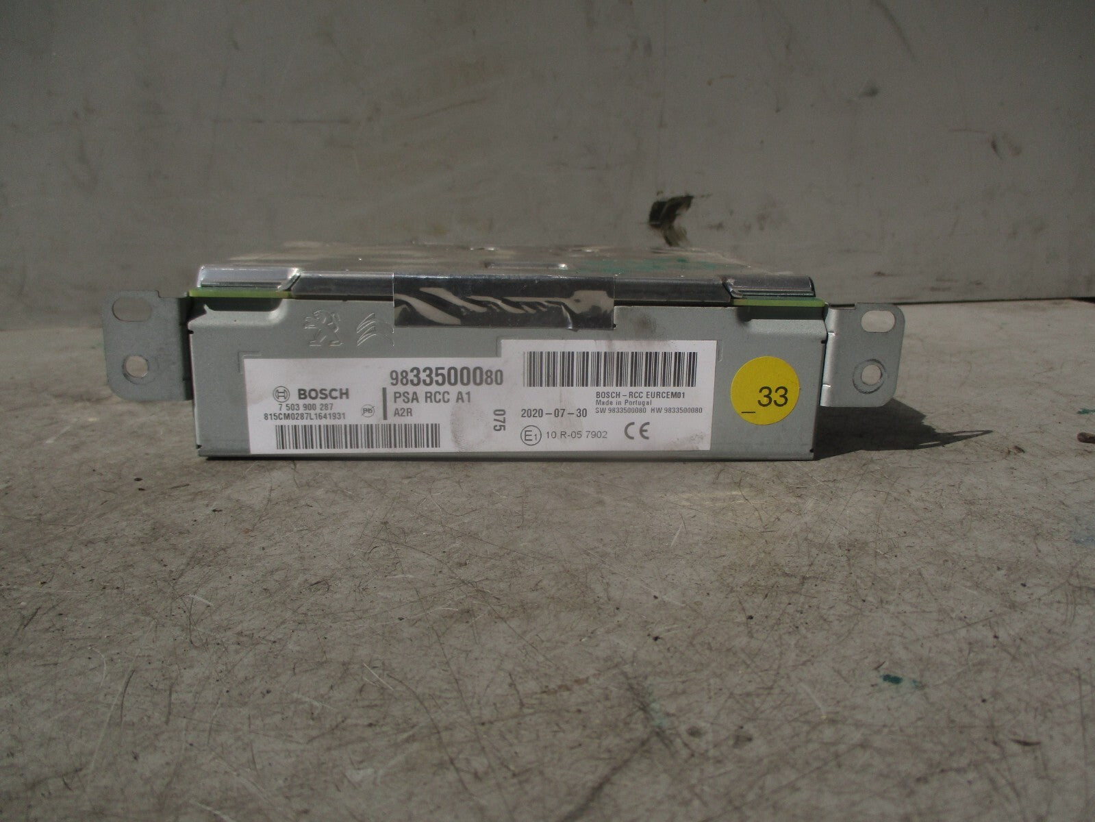 2020 VAUXHALL VIVARO C MK3 CD PLAYER RADIO STEREO HEAD UNIT 9833500080