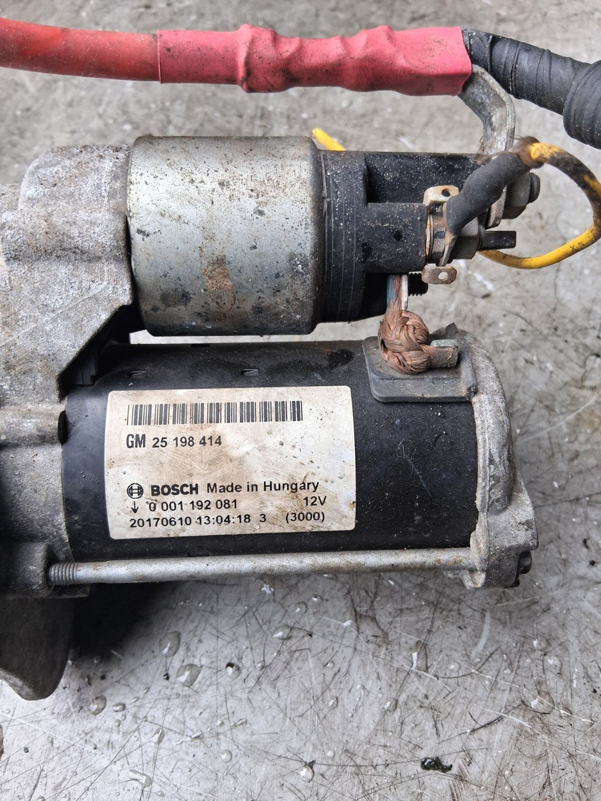 2017 VAUXHALL CORSA E STARTER MOTOR 0001192081