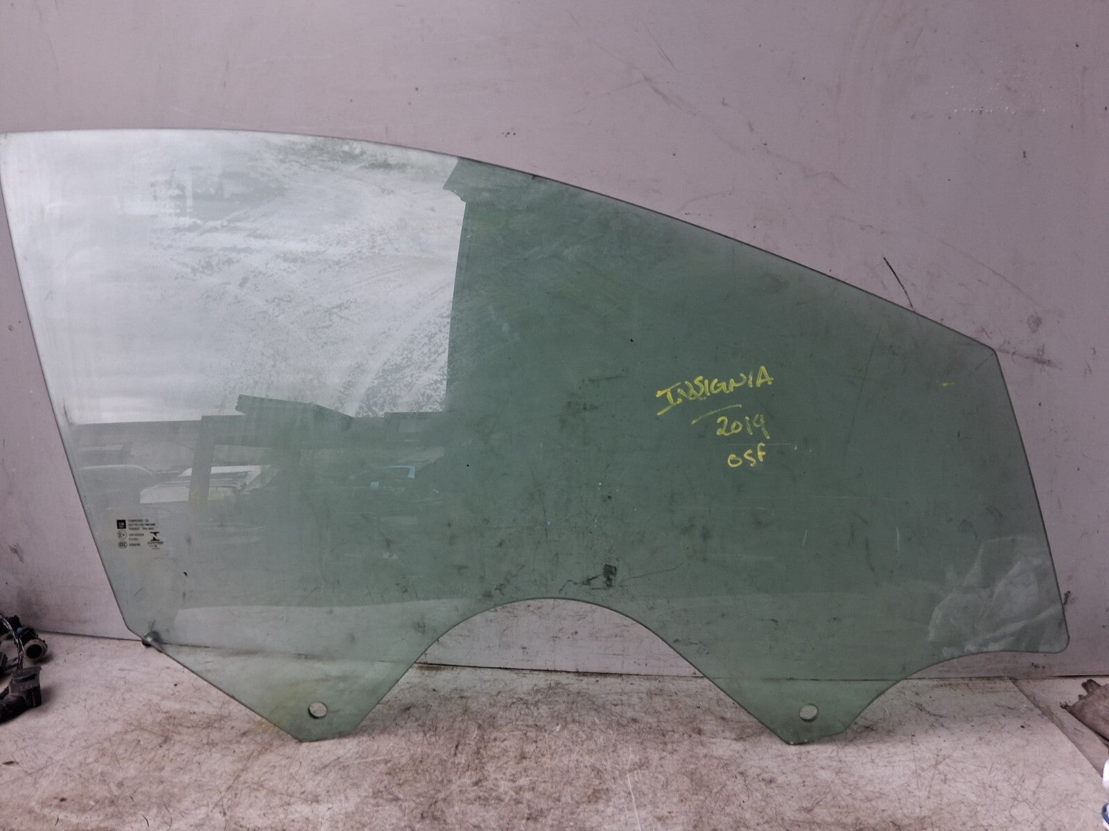 2019 VAUXHALL INSIGNIA OSF DRIVER SIDE FRONT RIGHT WINDOW GLASS 43R000056