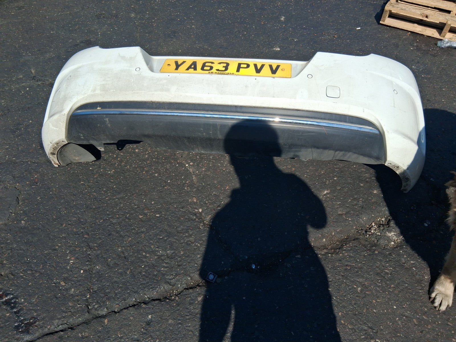 2013 CITROEN C4 MK2 COMPLETE REAR BUMPER WHITE
