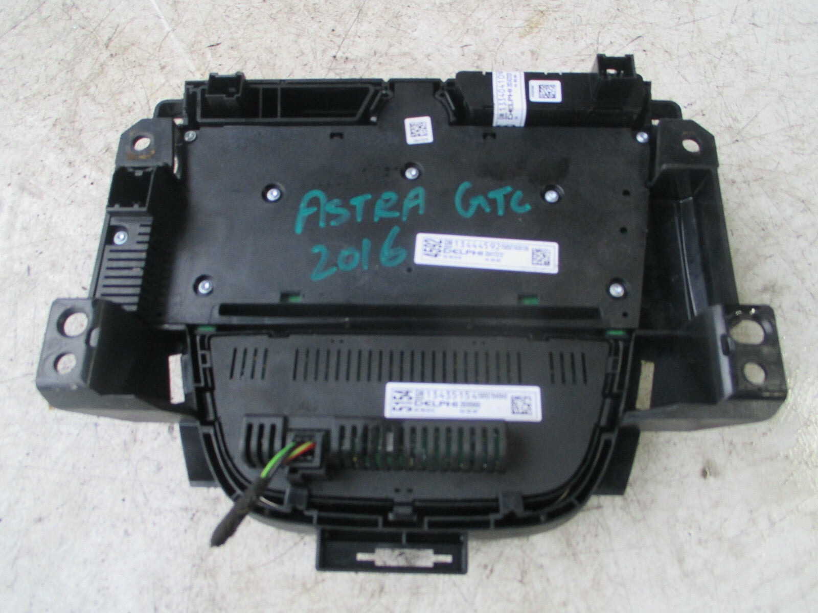 VAUXHALL ASTRA GTC 2016 RADIO HEATER CONTROL PANEL 13444592 13435154