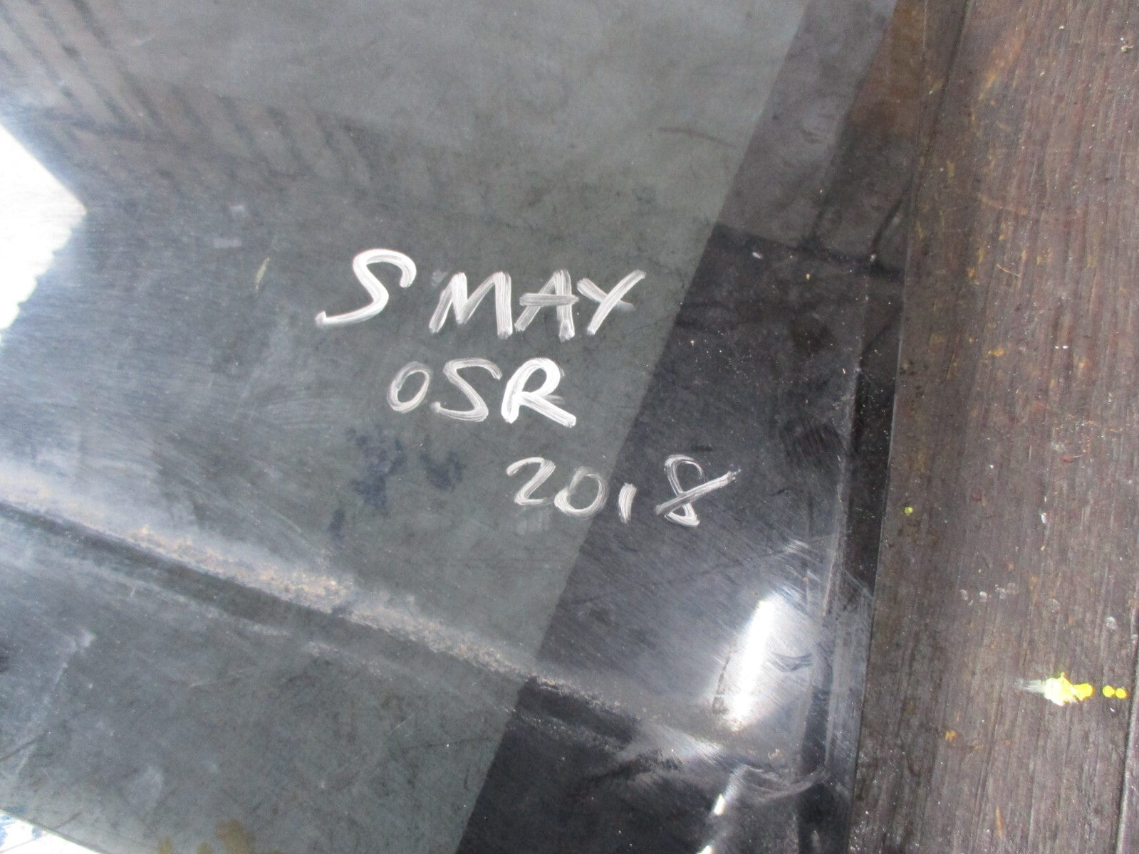 FORD S-MAX 2018 OSR DRIVER SIDE REAR DOOR WINDOW GLASS