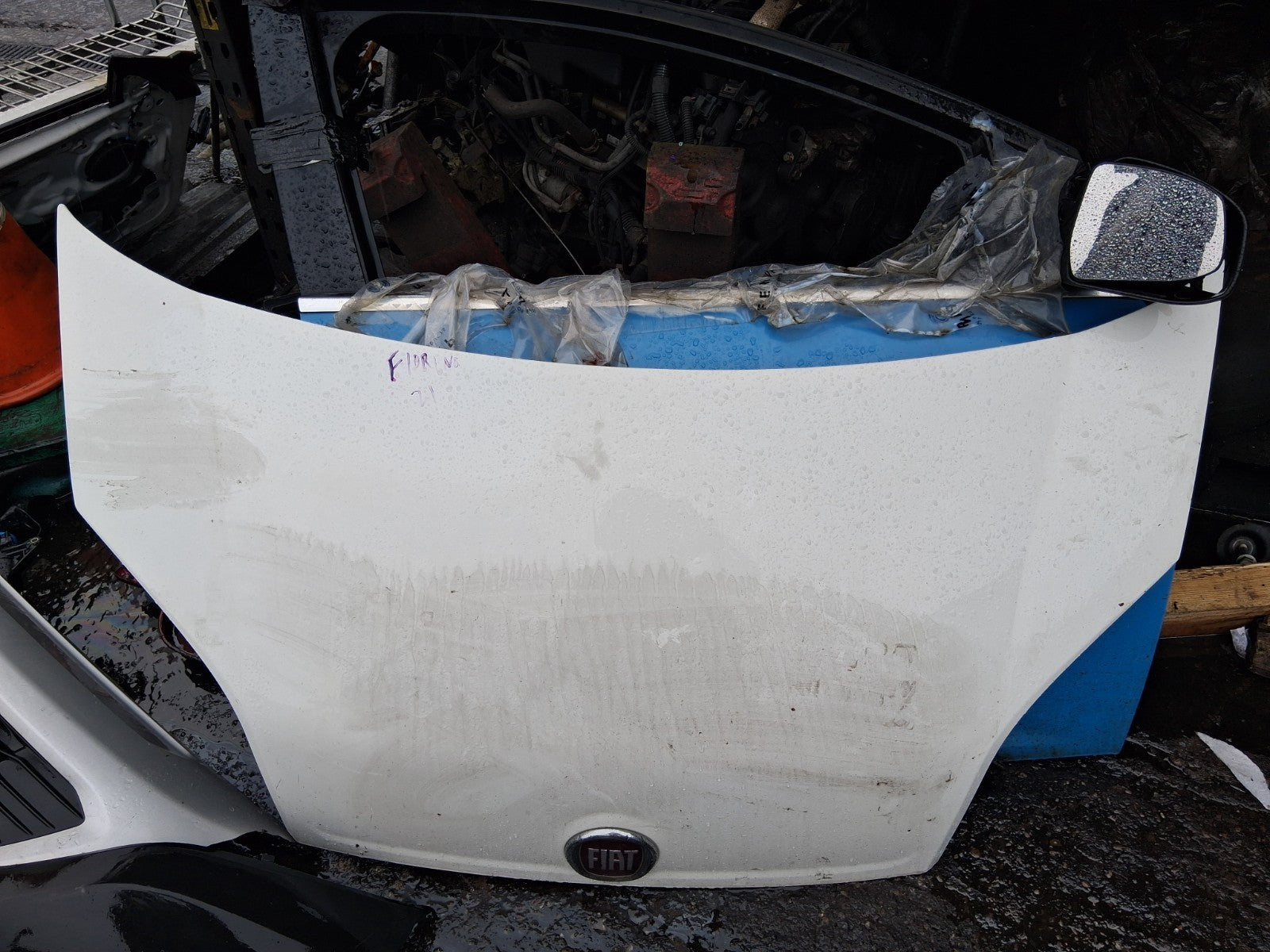 2021 FIAT FIORINO MK3 FRONT BONNET HOOD PANEL WHITE