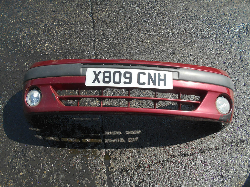 RENAULT SCENIC MK1 2000 FRONT BUMPER & FOG LIGHTS BURGUNDY