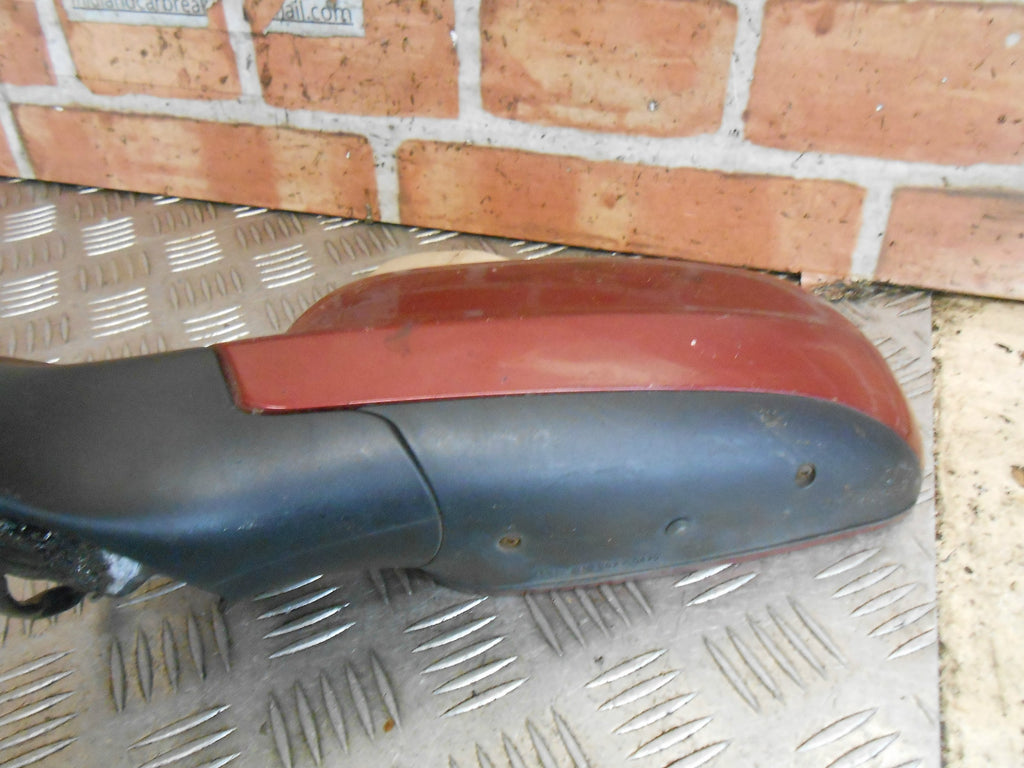 VOLKSWAGEN VW PASSAT B5 2002 NS PASSENGER ELECTRIC DOOR WING MIRROR BURGUNDY