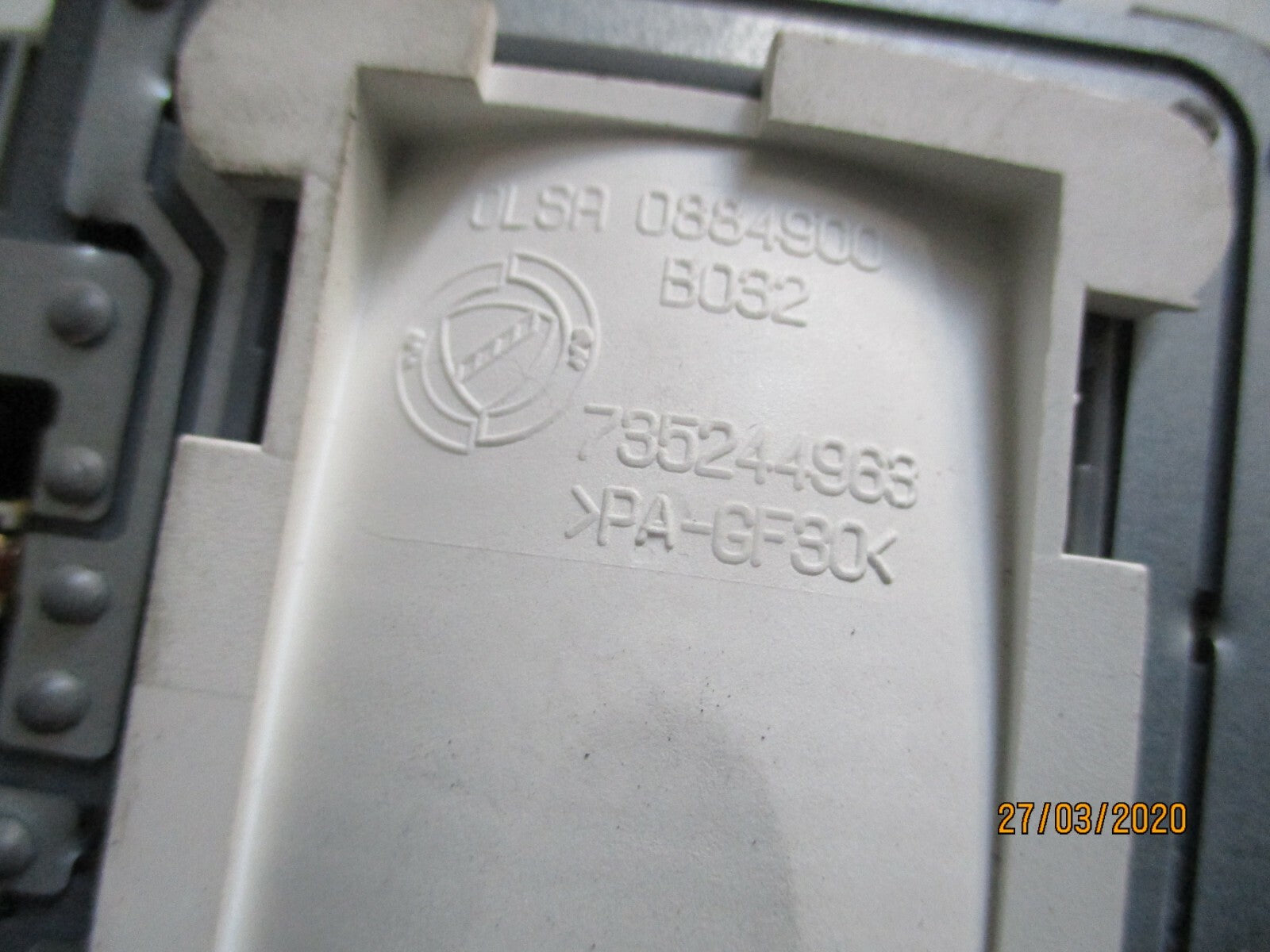 FIAT IDEA 2004 INTERIOR ROOF CEILING MAP READING LIGHT 735244963