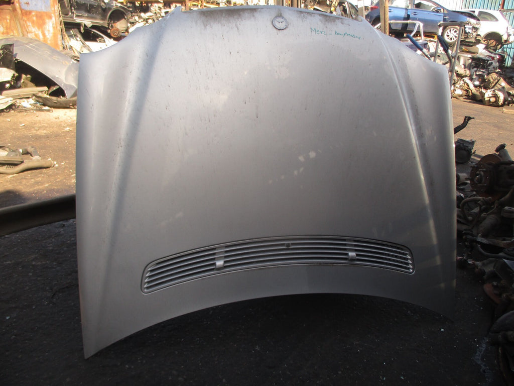 2002 MERCEDES BENZ C CLASS COUPE CL203 BONNET SILVER