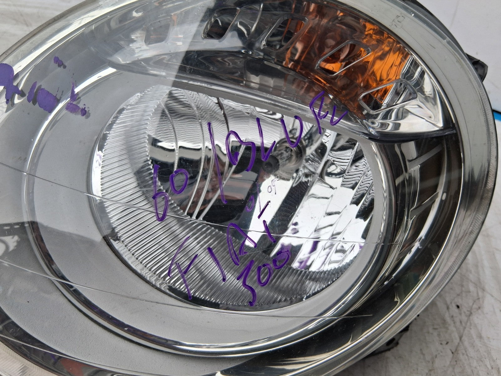 2010 FIAT 500 LOUNGE MK1 NS PASSENGER SIDE FRONT LEFT HEADLIGHT HEAD LAMP