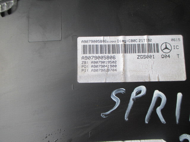 MERCEDES SPRINTER W907 2020 SPEEDOMETER INSTRUMENT CLUSTER A9079005806