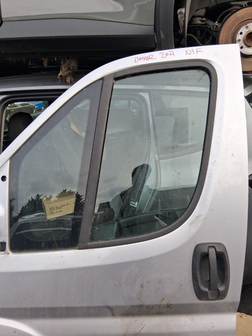 2021 PEUGEOT BOXER MK3 NSF PASSENGER SIDE LEFT FRONT BARE DOOR GREY