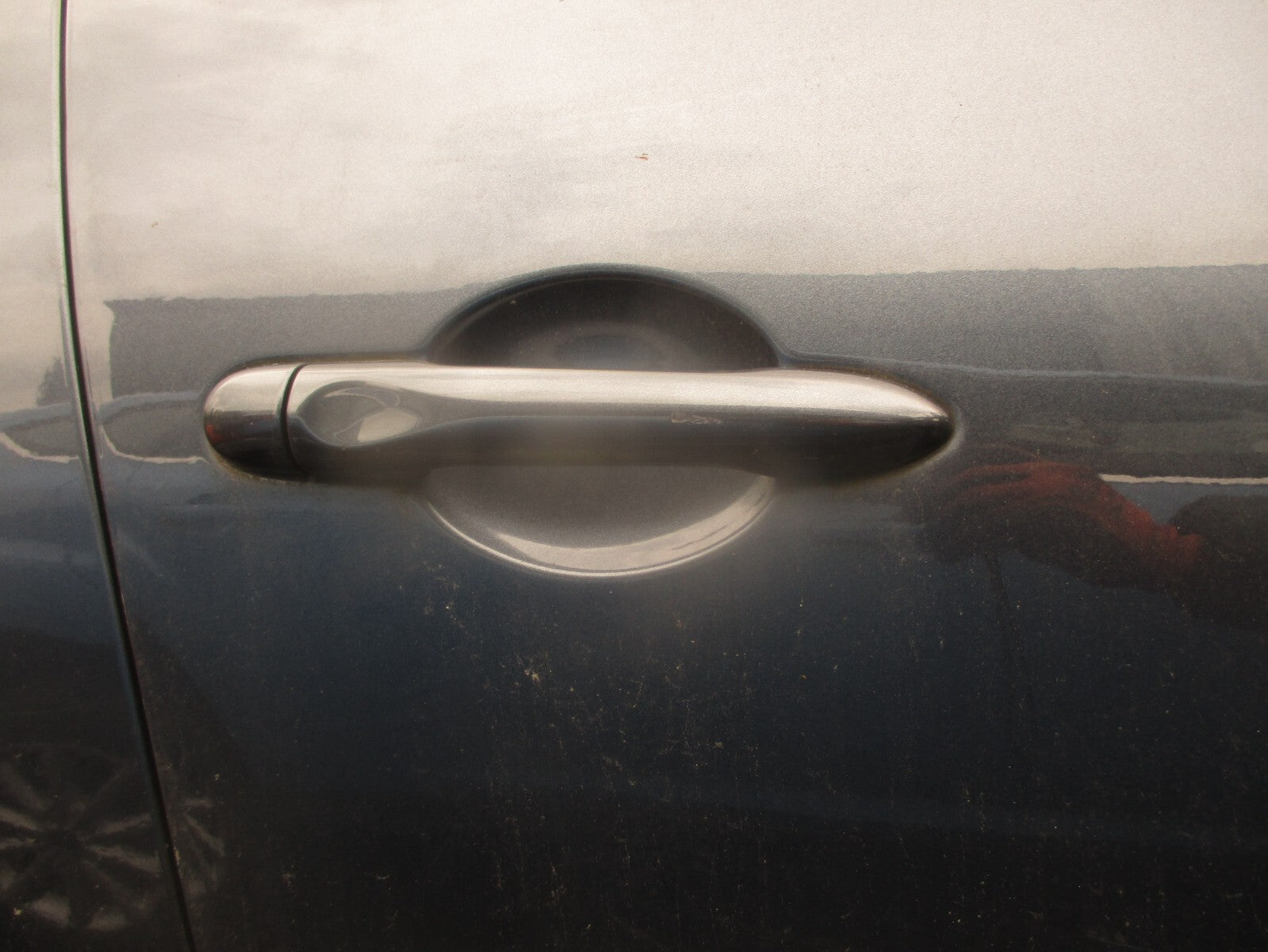 2017 RENAULT CLIO MK4 OSF DRIVER SIDE FRONT RIGHT EXTERIOR DOOR HANDLE GREY KPN