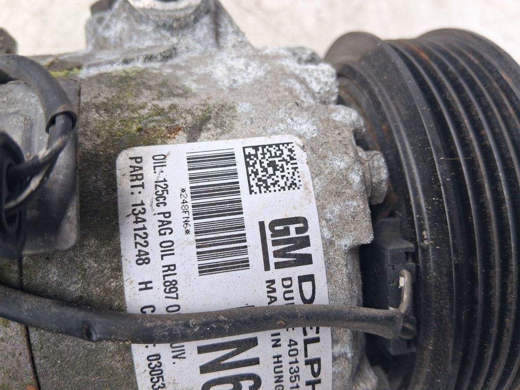 2013 VAUXHALL ASTRA J 1.7 DIESEL AC AIR CON COMPRESSOR PUMP 13412248