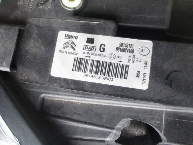2020 CITROEN BERLINGO MK3 NSF PASSENGER SIDE HEADLIGHT 90146121