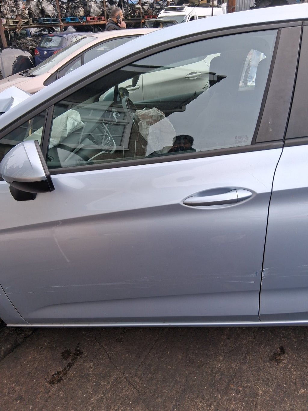 2019 VAUXHALL ASTRA K NSF PASSENGER SIDE FRONT BARE DOOR MAGNETIC SILVER Z189