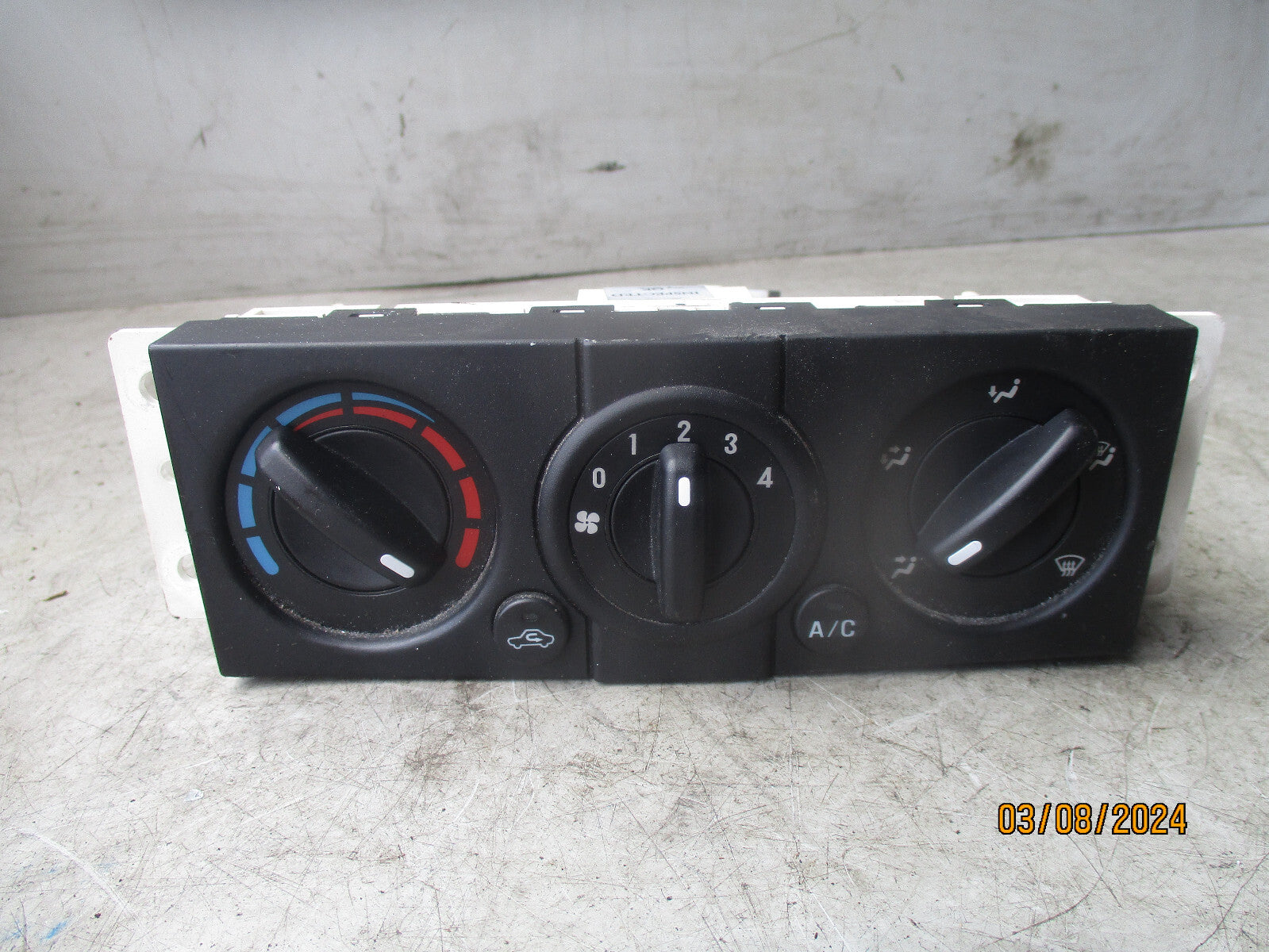 2009 PROTON SAVVY AC HEATER CONTROL CLIMATE PANEL PW865569