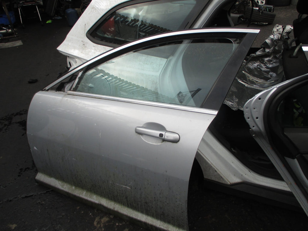 JAGUAR XF X250 2008 NSF PASENGER SIDE FRONT COMPLETE DOOR SILVER