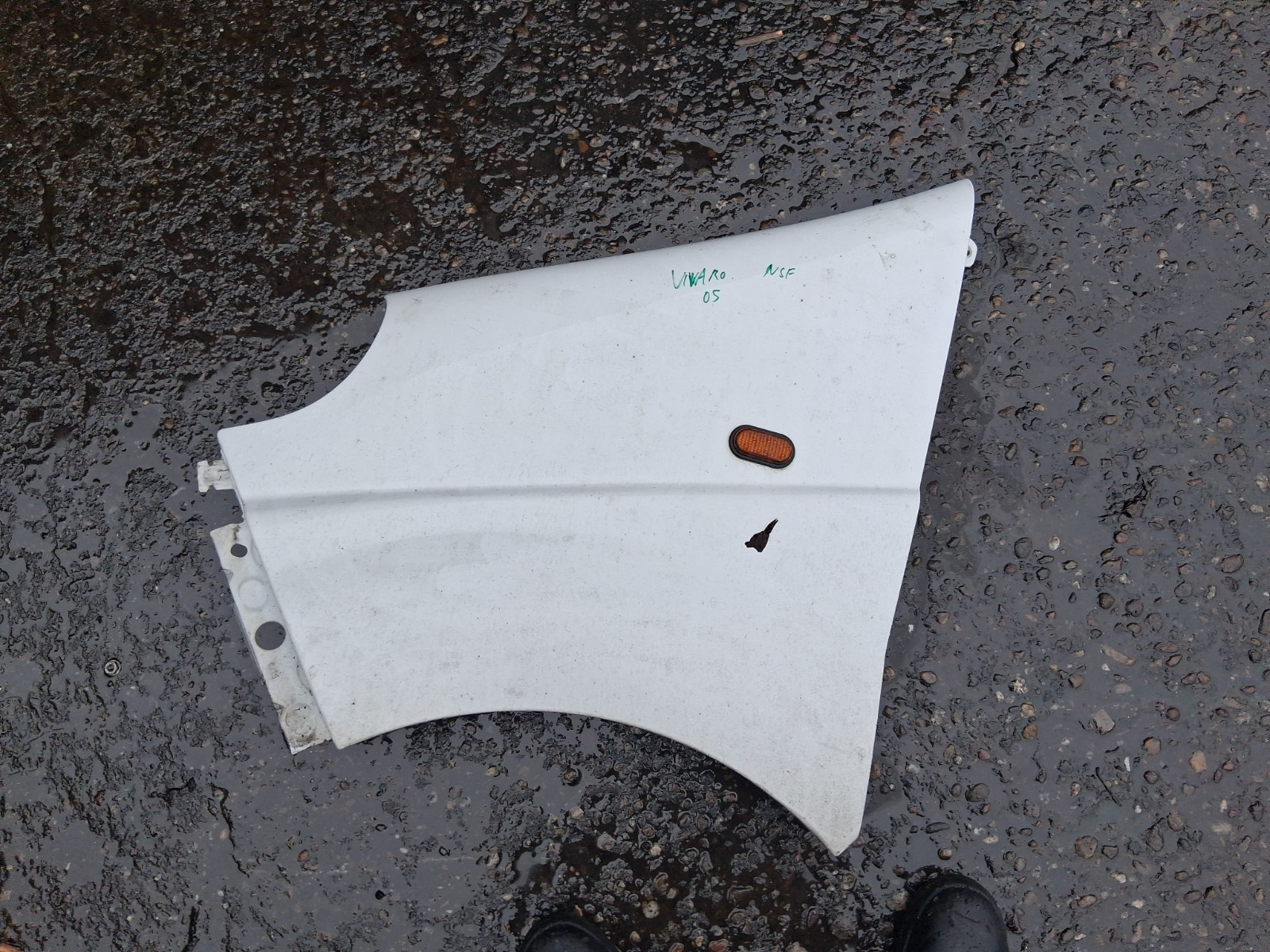 2005 VAUXHALL VIVARO MK1 NSF PASSENGER SIDE FRONT LEFT WING PANEL WHITE
