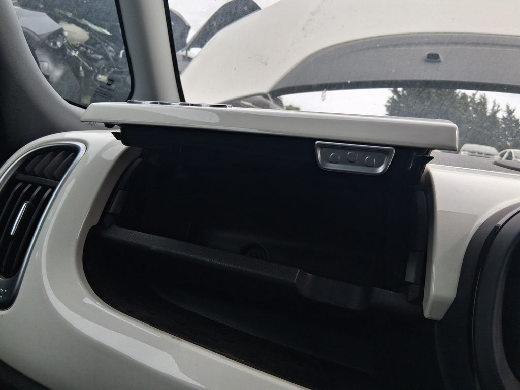 2019 FIAT 500L HATCH NS PASSENGER SIDE UPPER STORAGE COMPARTMENT GLOVE BOX