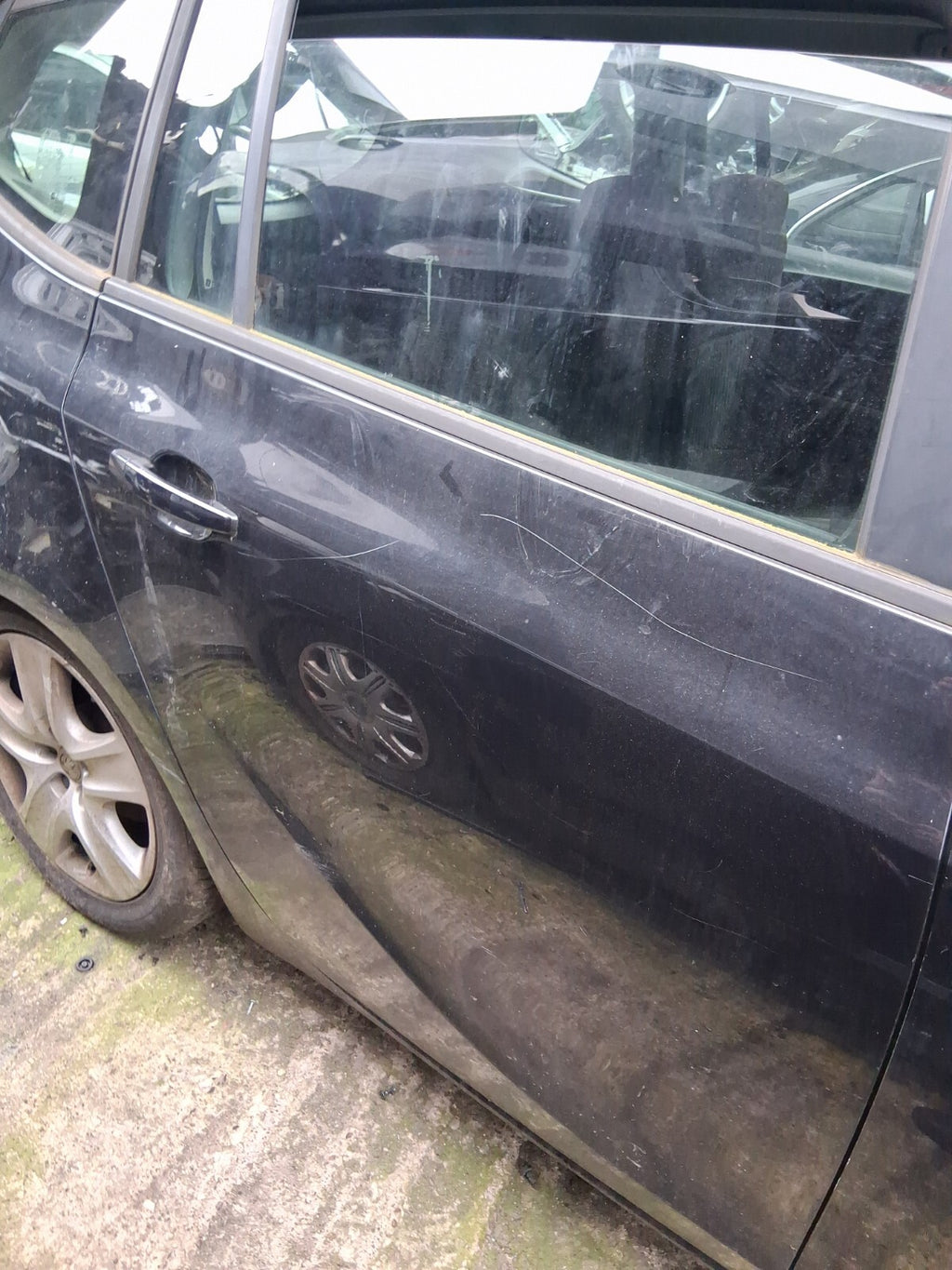 2014 VAUXHALL ZAFIRA C MK3 OSR DRIVER SIDE BARE DOOR CARBON FLASH METALIC 22C