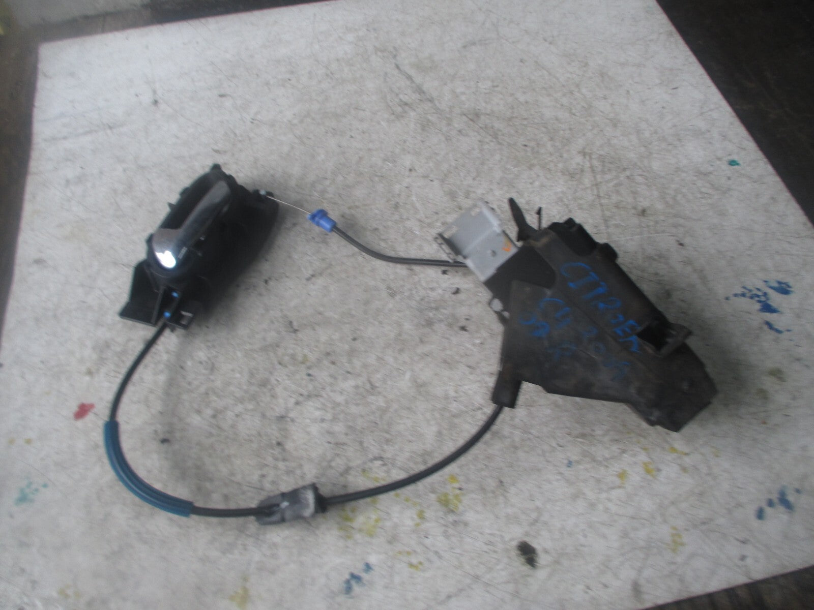 2009 CITROEN C4 OSR REAR DOOR LOCK 9686733880