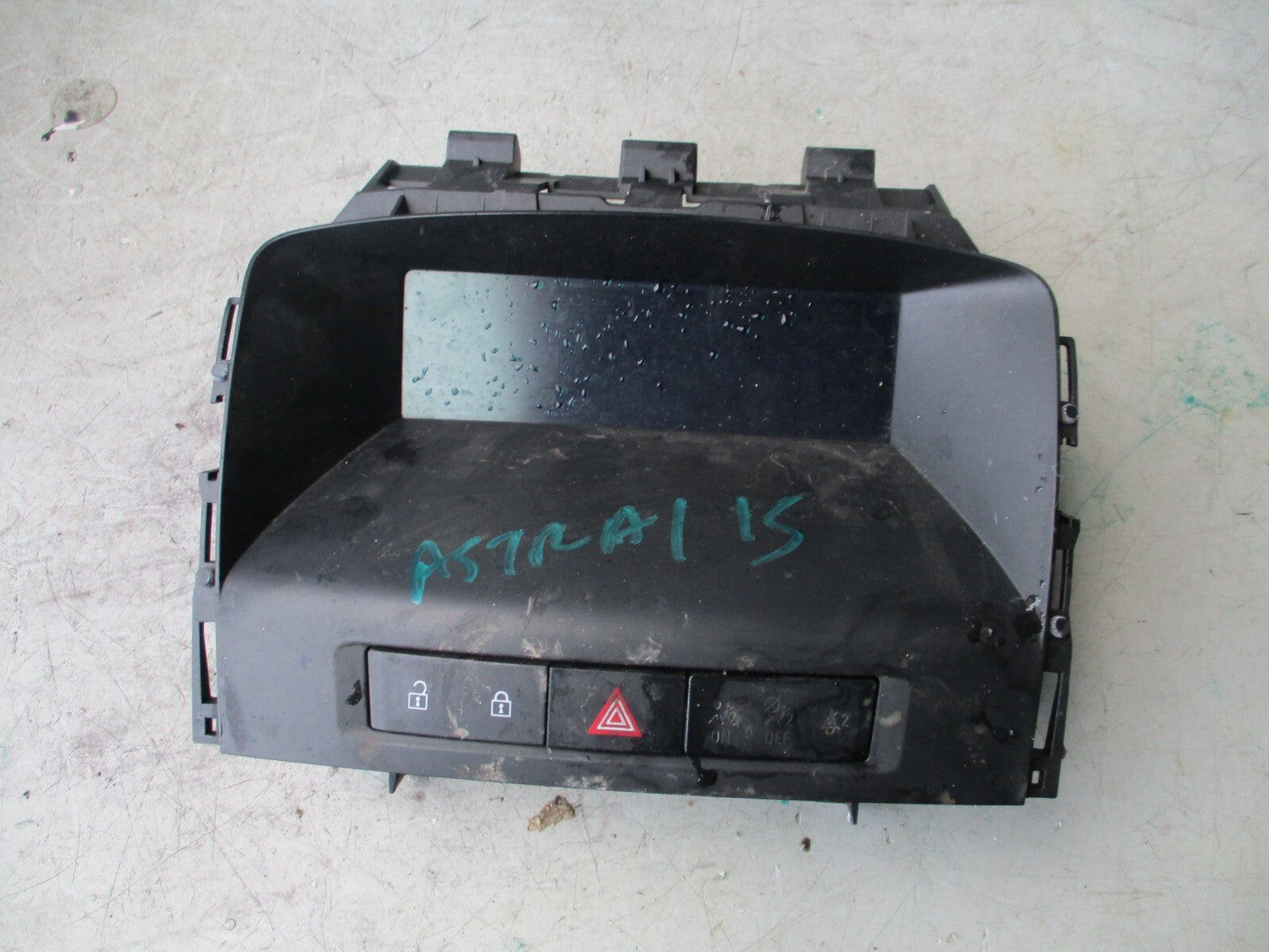 2010 VAUXHALL ASTRA J MK6 DASH DISPLAY SCREEN & SWITCH 13267984