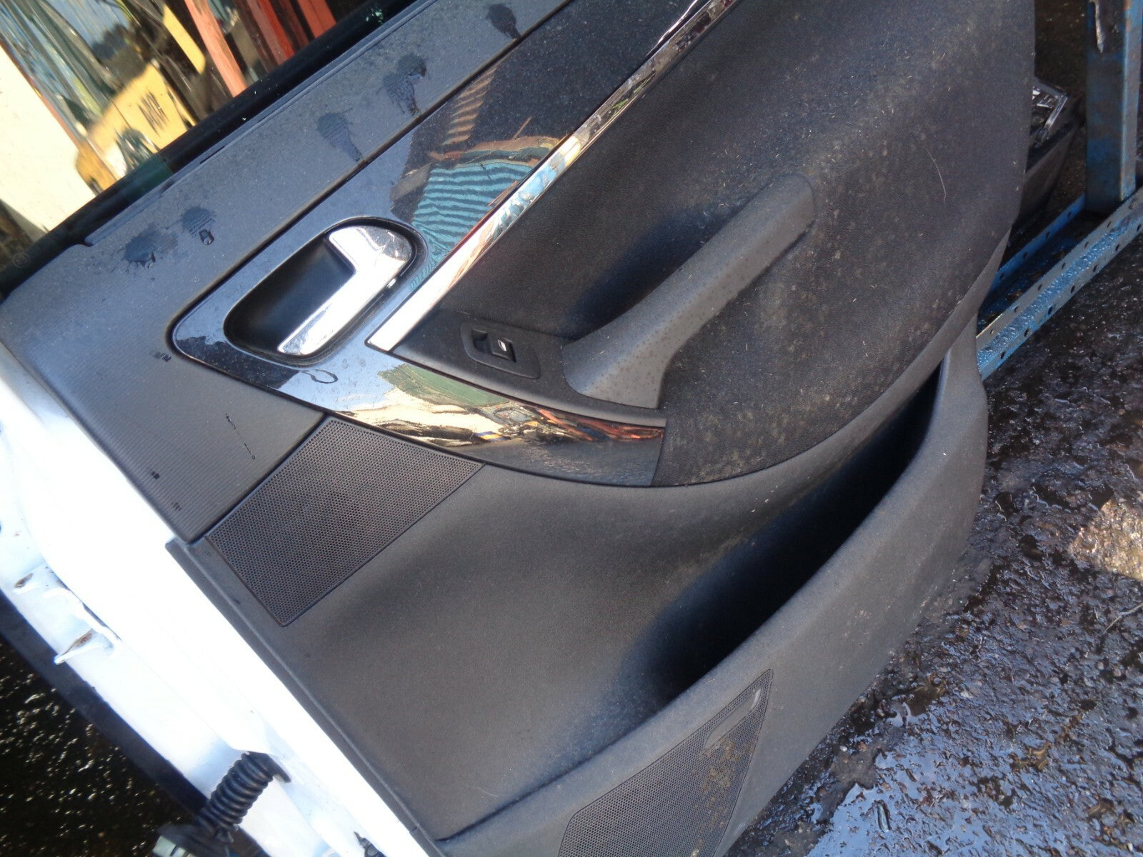 CITROEN C4 GRAND PICASSO 2014 OSR DRIVER SIDE REAR COMPLETE DOOR WHITE