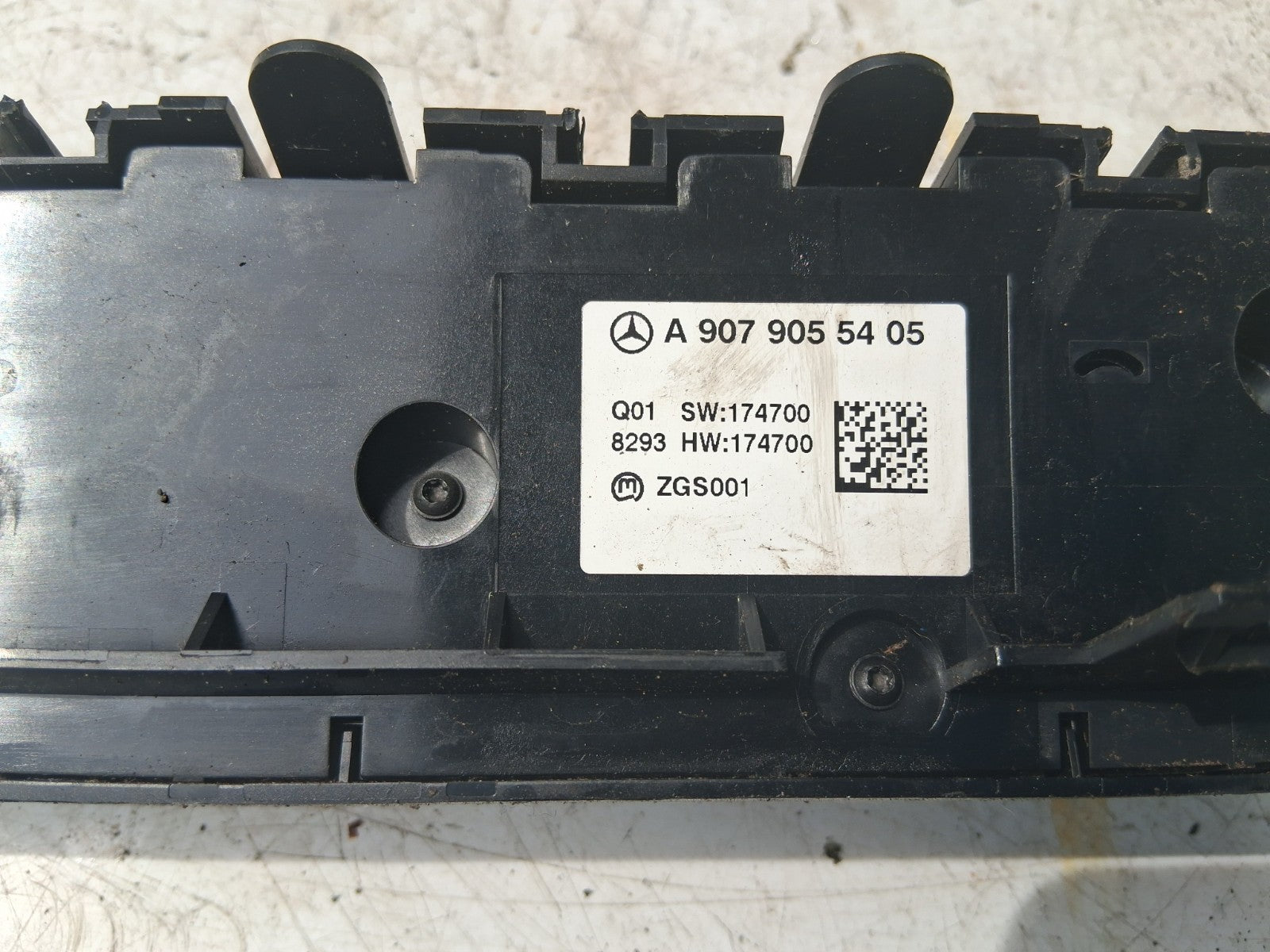MERCEDES BENZ SPRINTER W907 2018 HEATER AC CLIMATE CONTROL SWITCH A9079055405