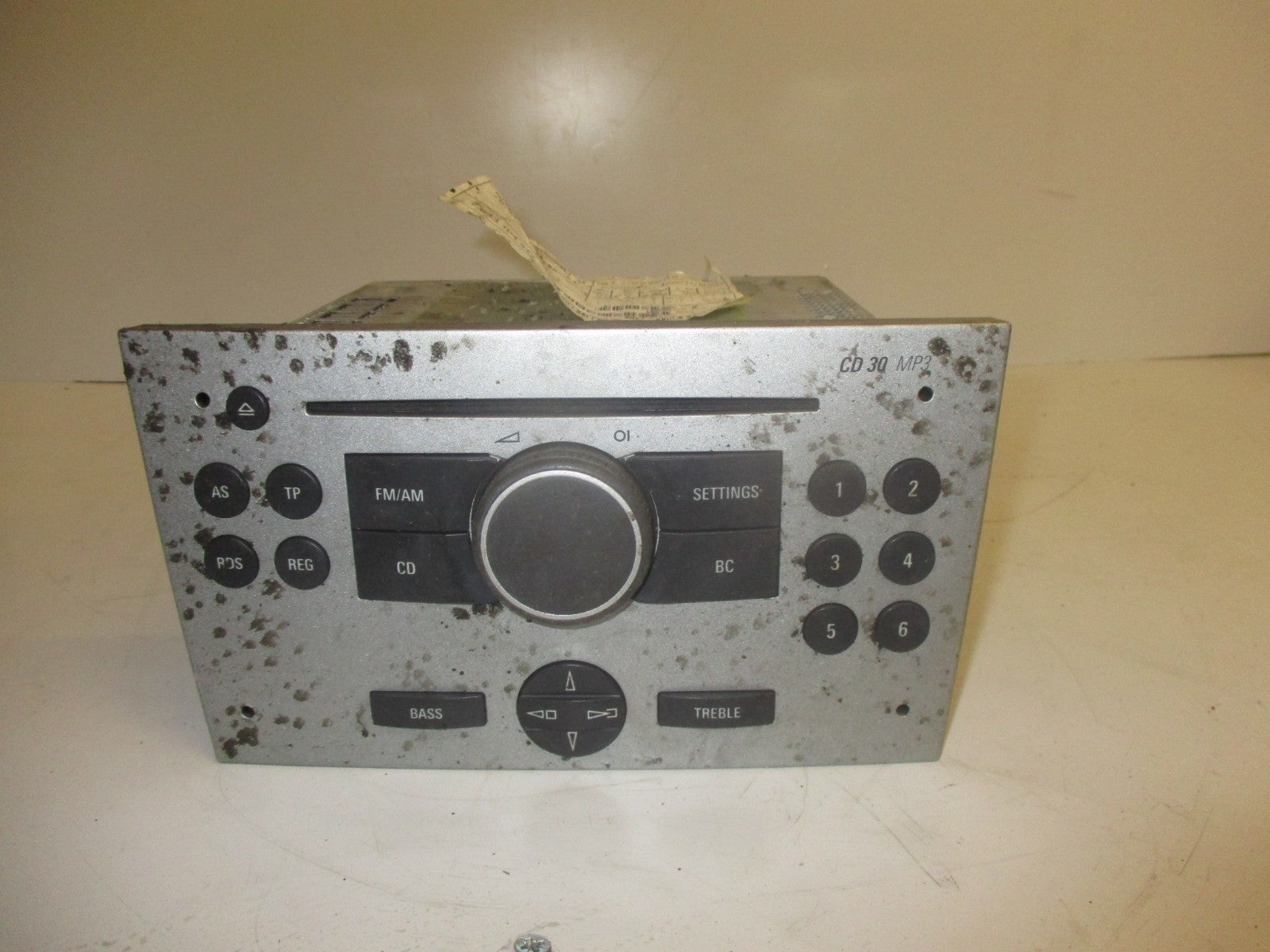 VAUXHALL VECTRA C 2006 CD RADIO STEREO PLAYER NO RADIO CODE INCLUDED 7643104317